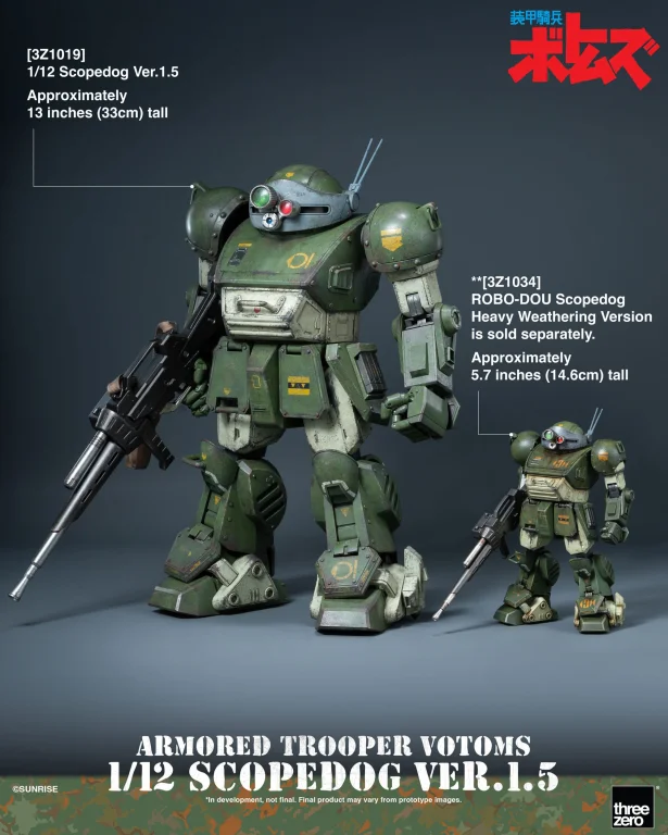 Armored Trooper VOTOMS - Scale Action Figure - Scopedog (Ver.1.5)