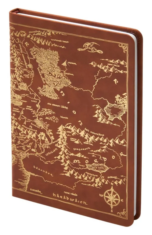 Herr der Ringe - Notizbuch - Map of Middle-Earth