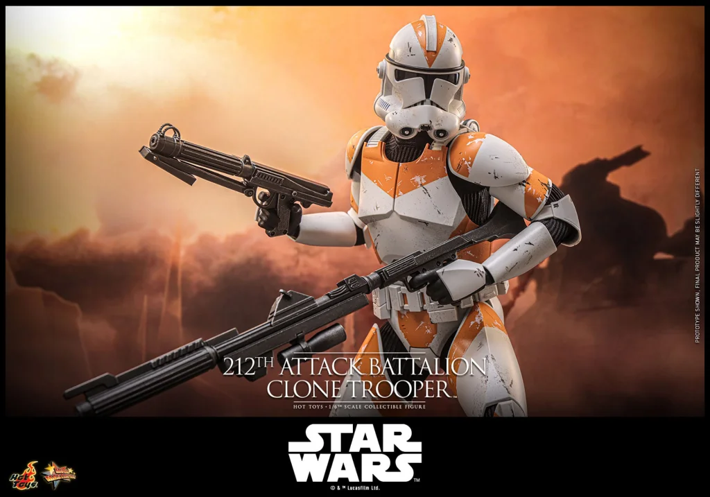 Star Wars - Scale Action Figure - 212th Attack Battalion Clone Trooper (Deluxe Version)