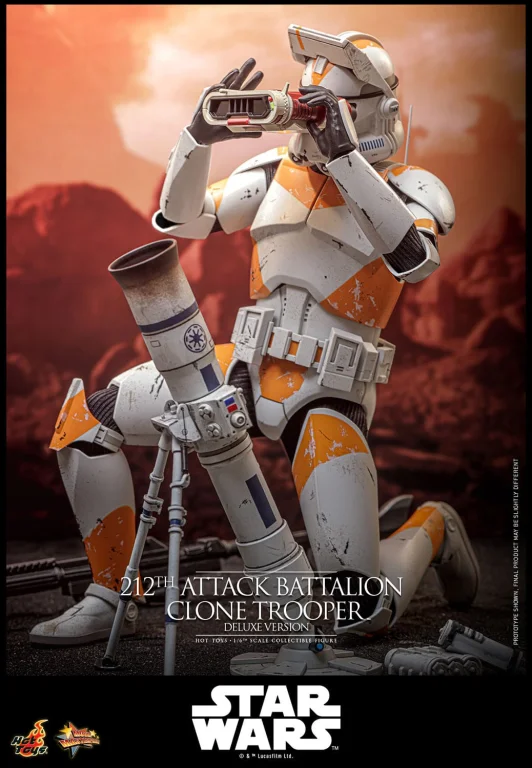 Star Wars - Scale Action Figure - 212th Attack Battalion Clone Trooper (Deluxe Version)