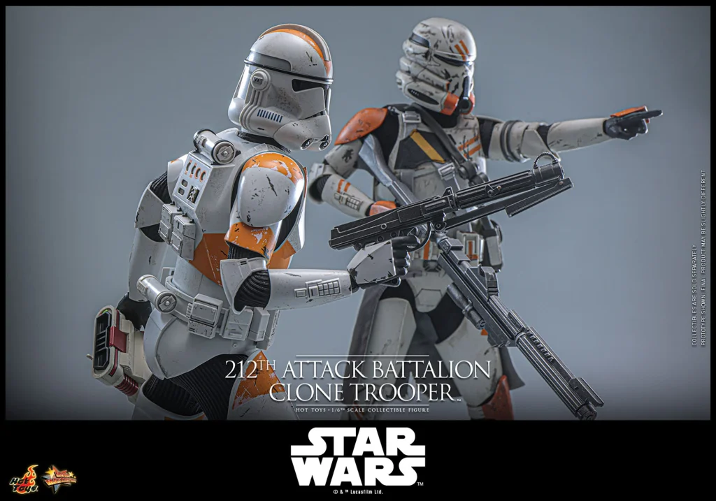 Star Wars - Scale Action Figure - 212th Attack Battalion Clone Trooper (Deluxe Version)
