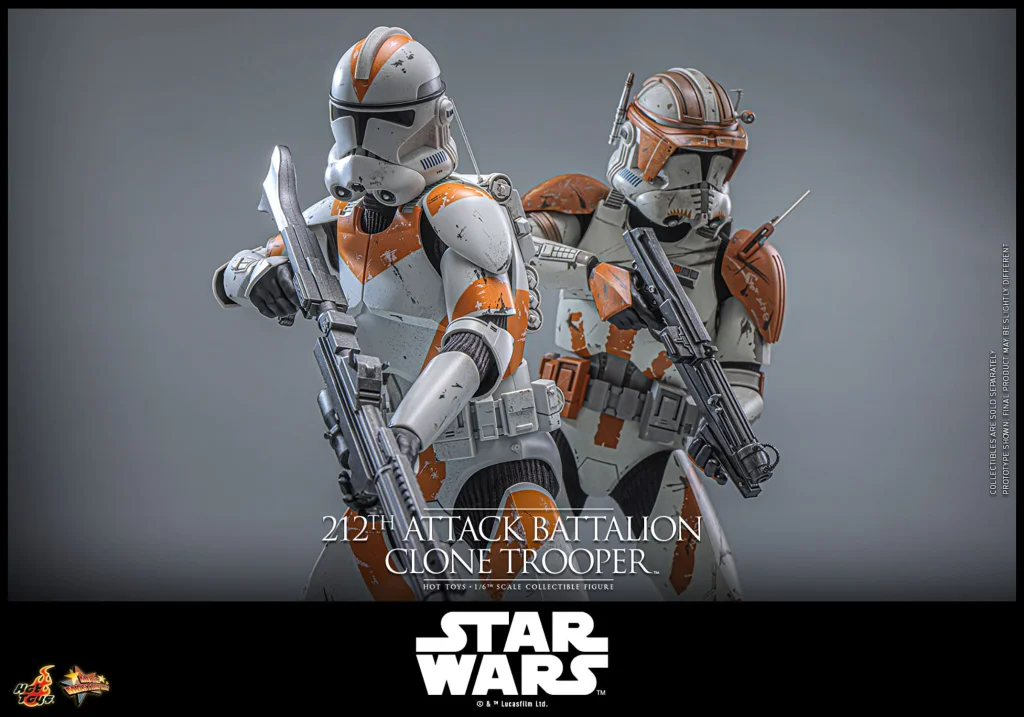 Star Wars - Scale Action Figure - 212th Attack Battalion Clone Trooper (Deluxe Version)