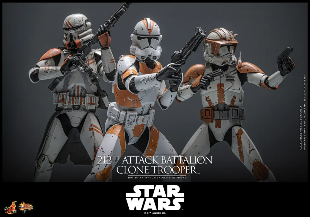 Star Wars - Scale Action Figure - 212th Attack Battalion Clone Trooper (Deluxe Version)