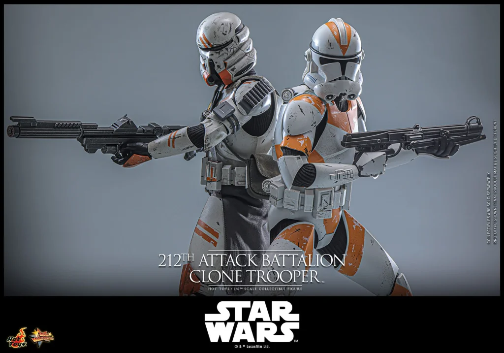 Star Wars - Scale Action Figure - 212th Attack Battalion Clone Trooper (Deluxe Version)