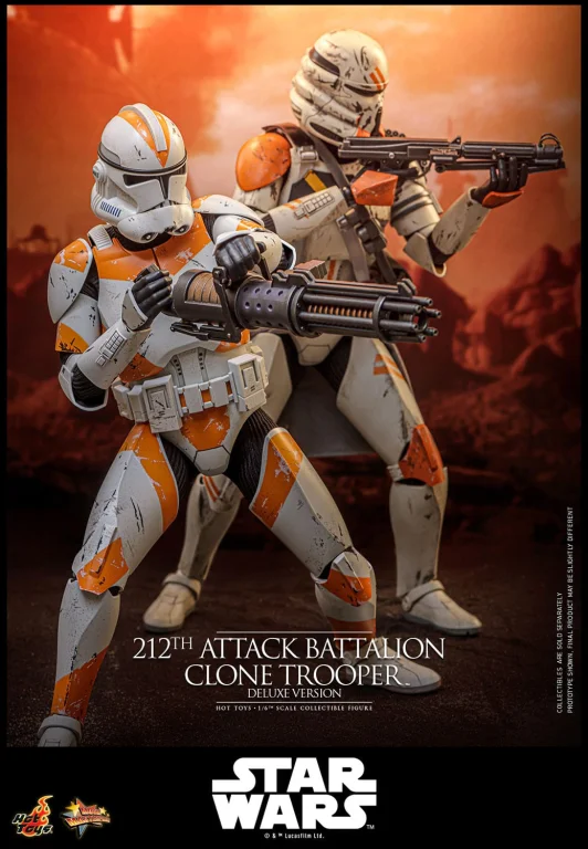 Star Wars - Scale Action Figure - 212th Attack Battalion Clone Trooper (Deluxe Version)