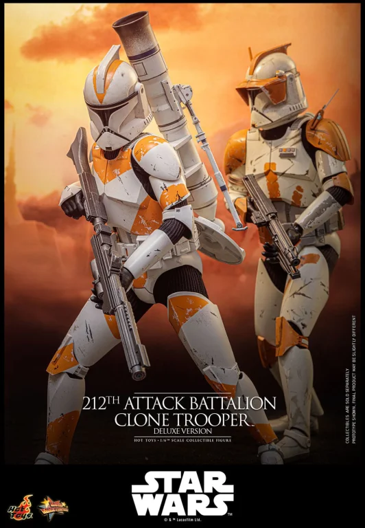 Star Wars - Scale Action Figure - 212th Attack Battalion Clone Trooper (Deluxe Version)