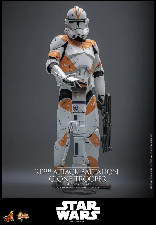 Star Wars - Scale Action Figure - 212th Attack Battalion Clone Trooper (Deluxe Version)