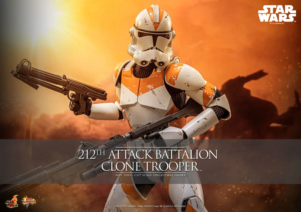 Star Wars - Scale Action Figure - 212th Attack Battalion Clone Trooper (Deluxe Version)