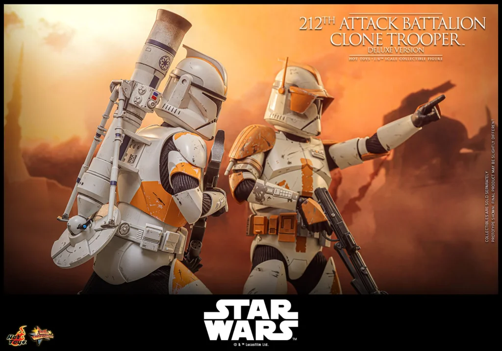 Star Wars - Scale Action Figure - 212th Attack Battalion Clone Trooper (Deluxe Version)