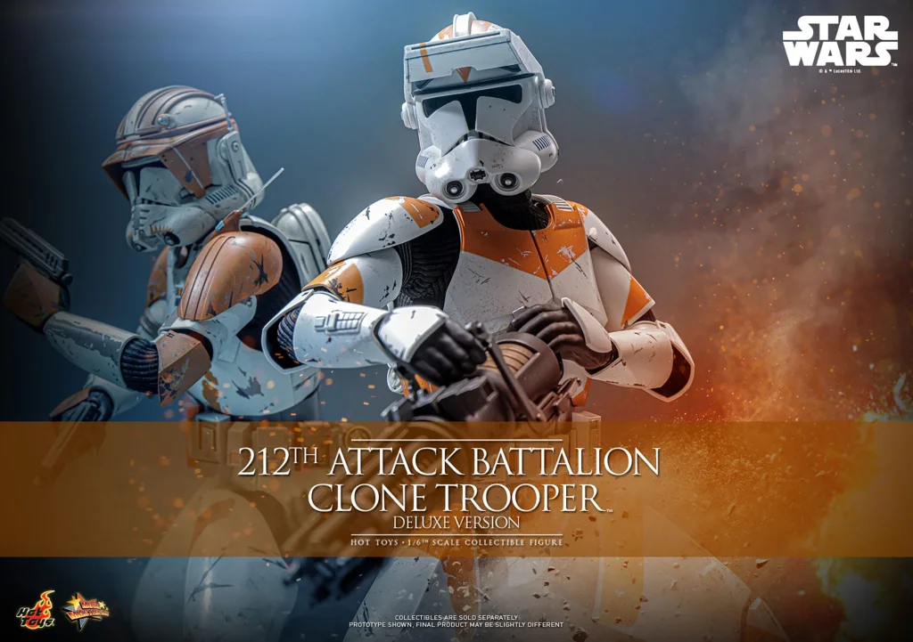 Star Wars - Scale Action Figure - 212th Attack Battalion Clone Trooper (Deluxe Version)
