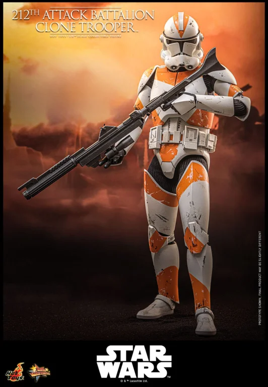 Star Wars - Scale Action Figure - 212th Attack Battalion Clone Trooper (Deluxe Version)