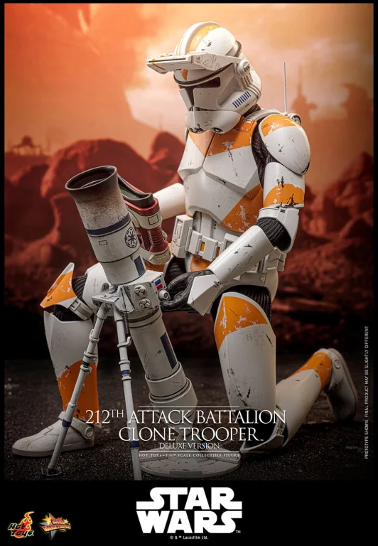 Star Wars - Scale Action Figure - 212th Attack Battalion Clone Trooper (Deluxe Version)