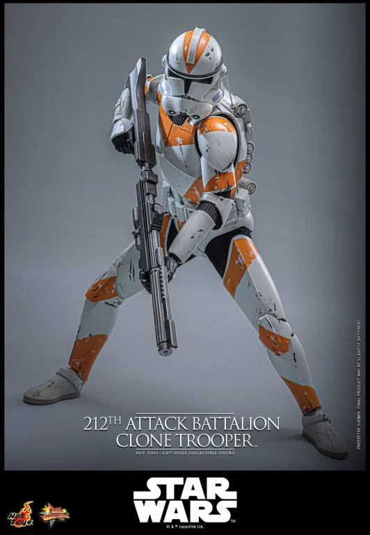 Star Wars - Scale Action Figure - 212th Attack Battalion Clone Trooper (Deluxe Version)