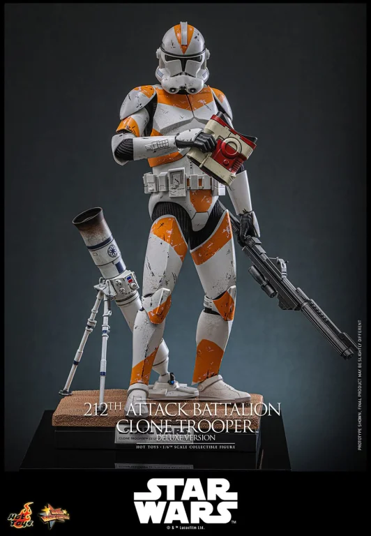 Star Wars - Scale Action Figure - 212th Attack Battalion Clone Trooper (Deluxe Version)