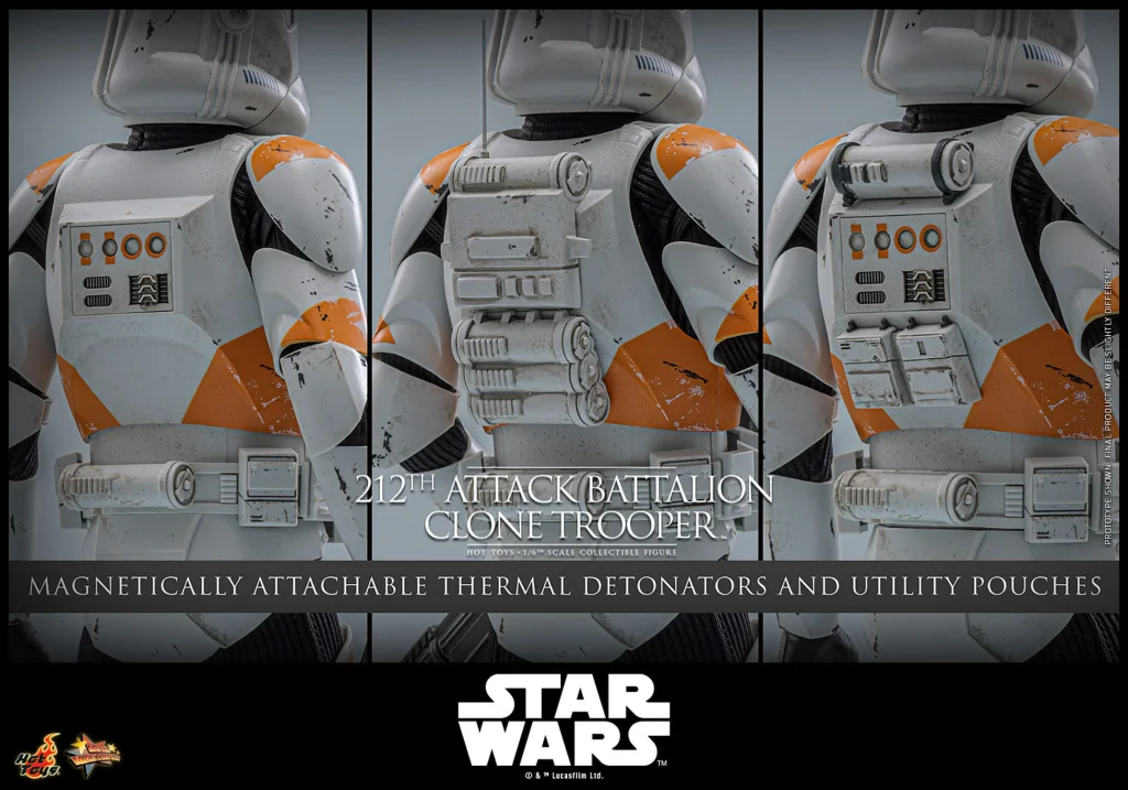 Star Wars - Scale Action Figure - 212th Attack Battalion Clone Trooper (Deluxe Version)