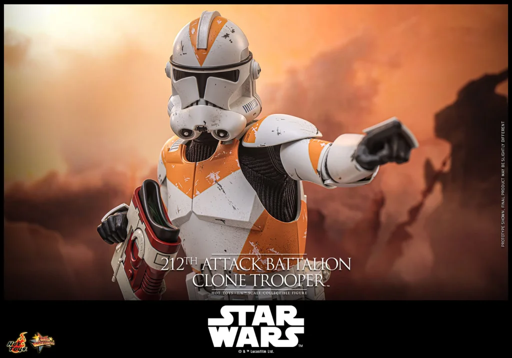 Star Wars - Scale Action Figure - 212th Attack Battalion Clone Trooper (Deluxe Version)