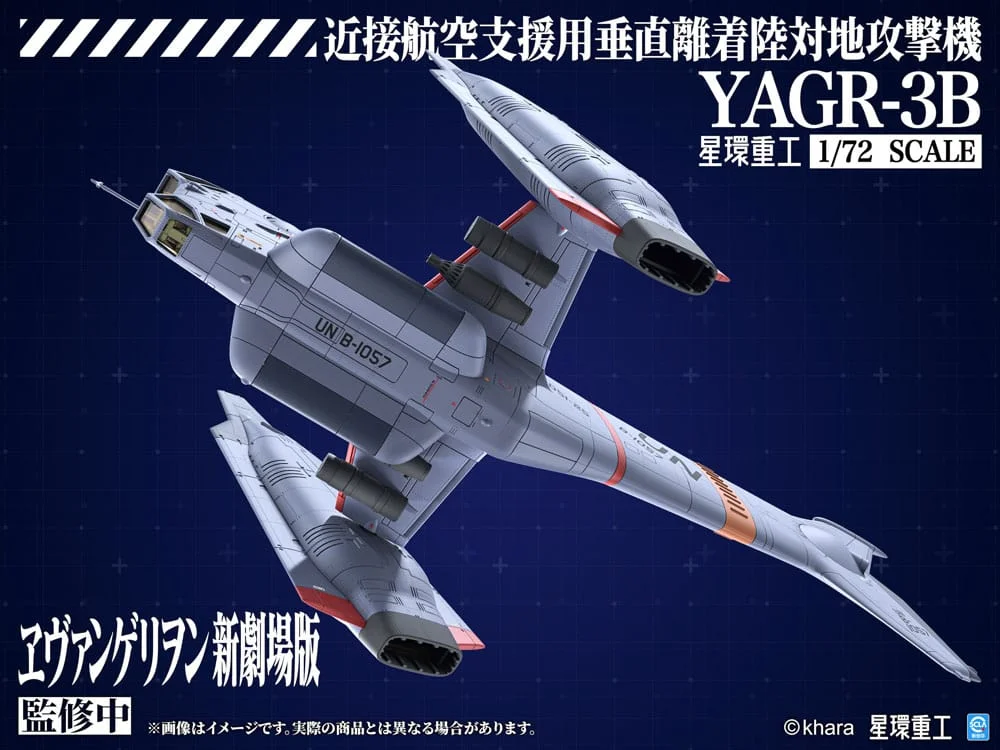 Evangelion - Plastic Model Kit - YAGR-3B UNAF Close Air Support VTOL Aircraft