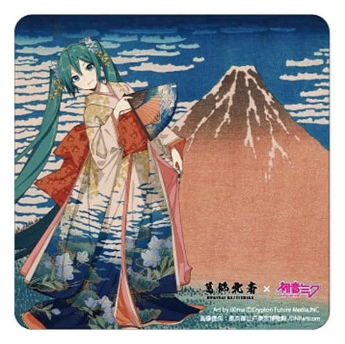 Character Vocal Series - Katsushika Hokusai &times; Hatsune Miku - Car Magnet - Miku Hatsune (Fine Wind, Clear Morning)