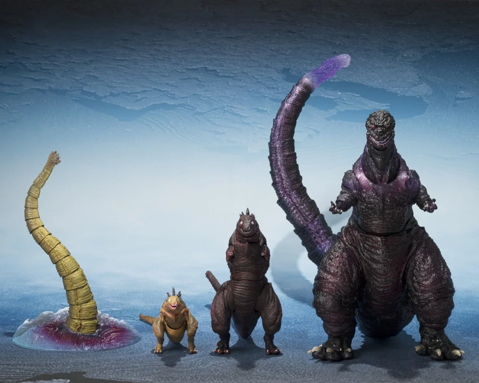 Godzilla - S.H.MonsterArts - Godzilla (Second Form), Godzilla (Thrid Form) & Giant Unidentified Creature (Set)