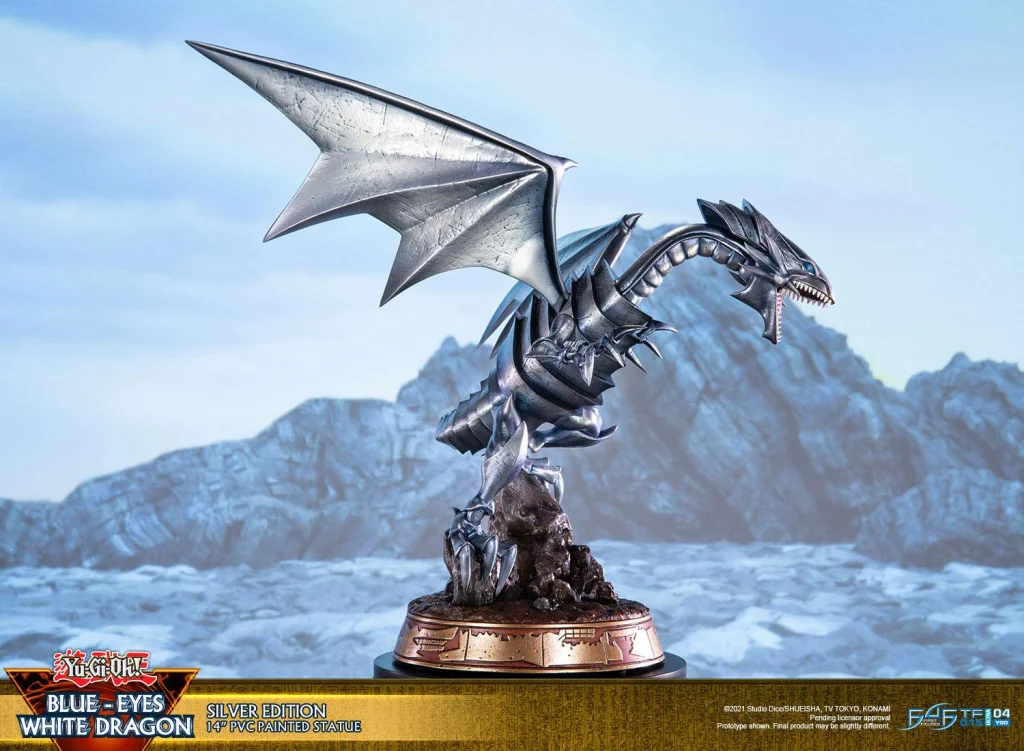 Yu-Gi-Oh! - Non-Scale Figure - Blue-Eyes White Dragon (Silver Edition)