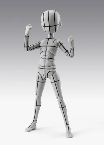 Produktbild zu Figuarts - S.H.Figuarts - Body-kun (Wireframe) (Ken Sugimori Edition) (Gray Color Ver.)