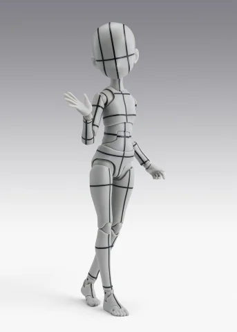 Produktbild zu Figuarts - S.H.Figuarts - Body-chan (Wireframe) (Ken Sugimori Edition) (Gray Color Ver.)