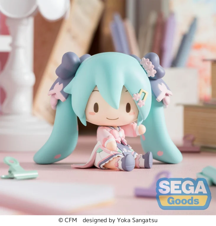 Character Vocal Series - Fuwapuchi Chibi Figure - Miku Hatsune (New Semester)