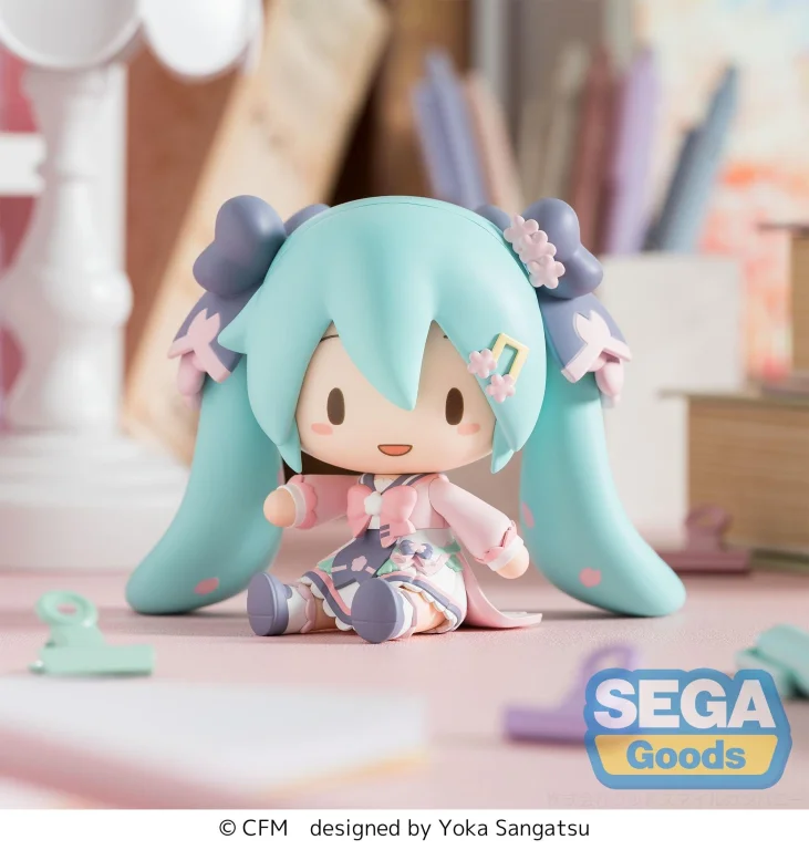 Character Vocal Series - Fuwapuchi Chibi Figure - Miku Hatsune (New Semester)