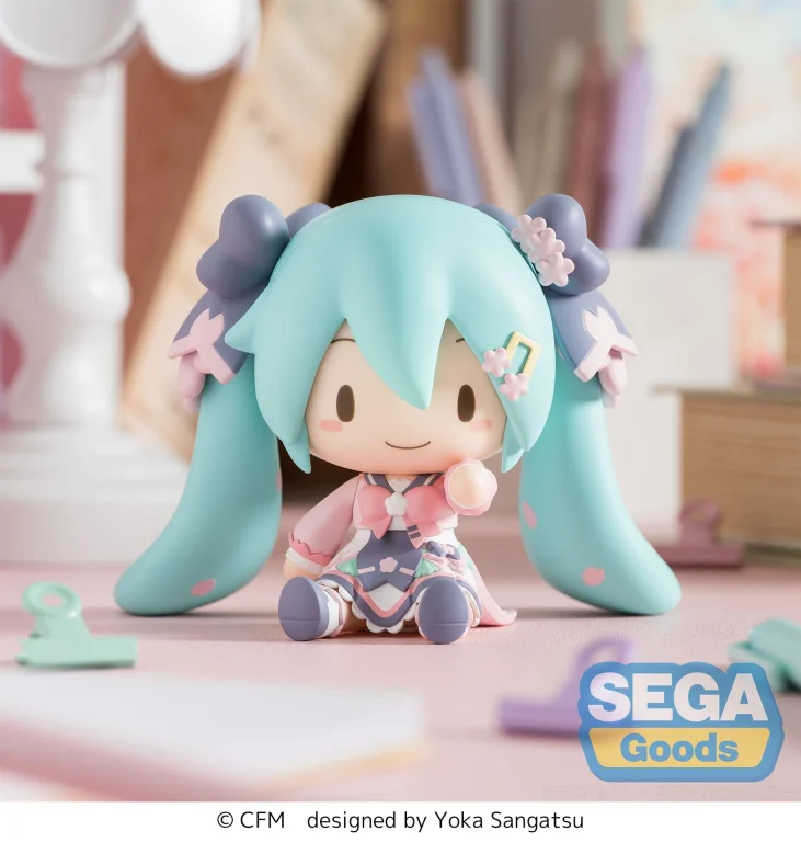 Character Vocal Series - Fuwapuchi Chibi Figure - Miku Hatsune (New Semester)