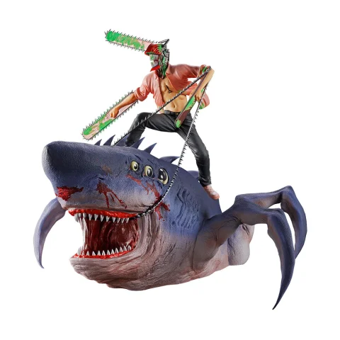 Produktbild zu Chainsaw Man - Ichibansho Figure - MEGAIMPACT - Chainsaw Man & Beam (Special Color Ver.)