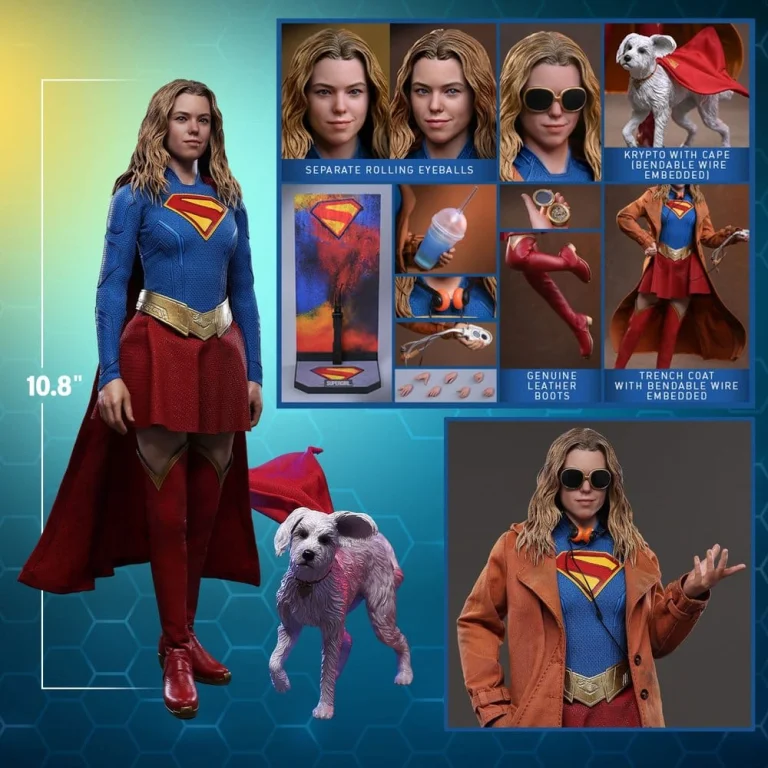 Supergirl - Scale Action Figure - Supergirl & Krypto