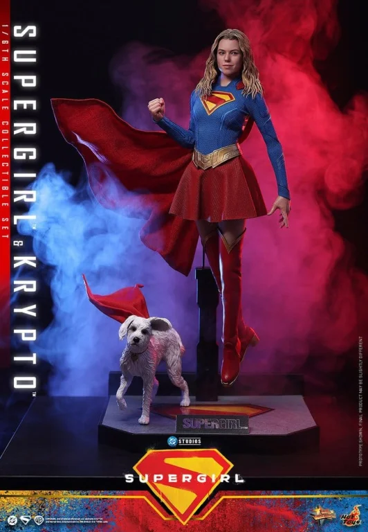Supergirl - Scale Action Figure - Supergirl & Krypto