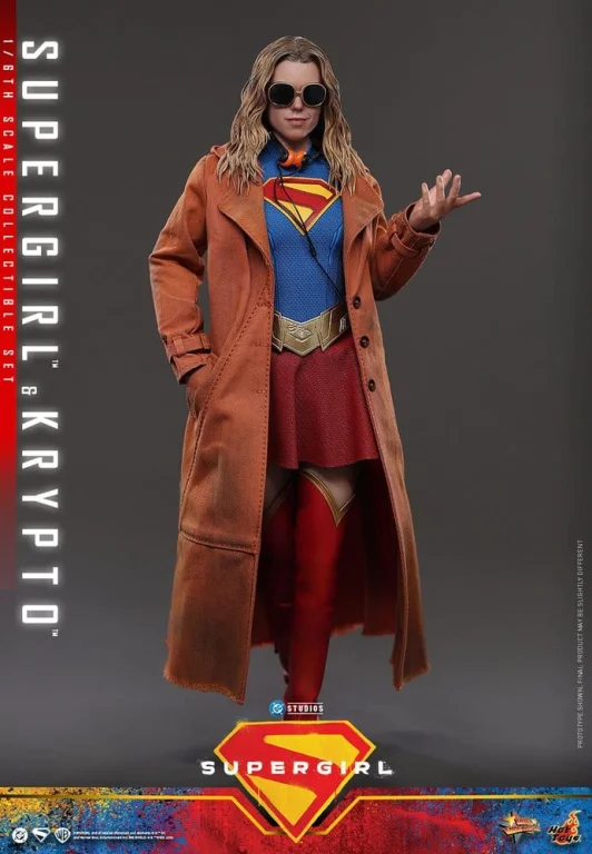 Supergirl - Scale Action Figure - Supergirl & Krypto