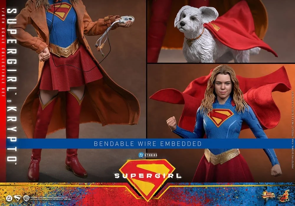 Supergirl - Scale Action Figure - Supergirl & Krypto