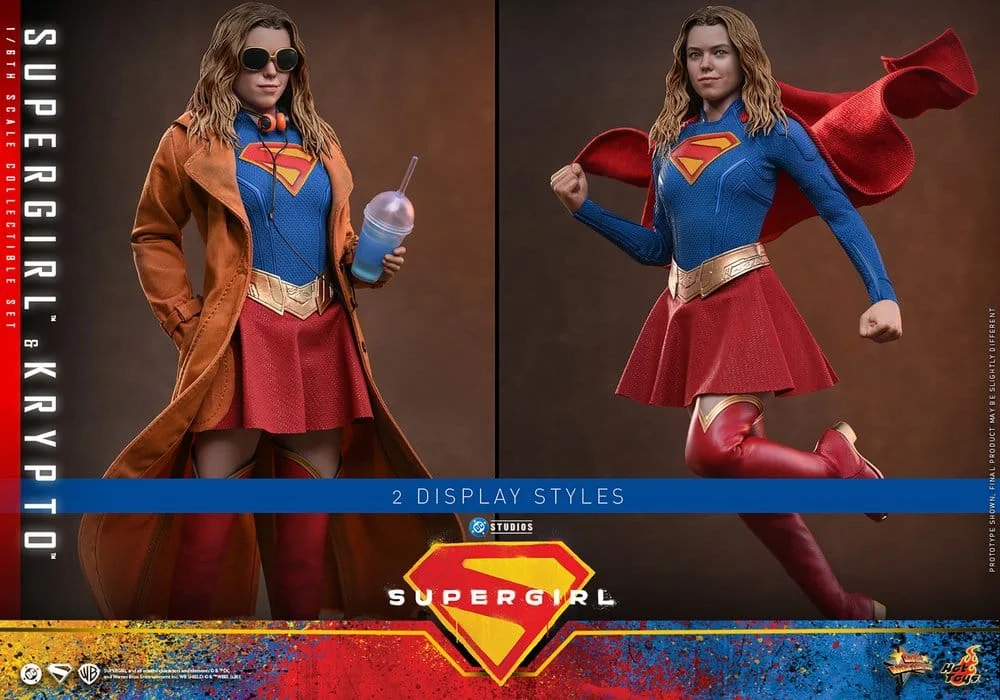 Supergirl - Scale Action Figure - Supergirl & Krypto