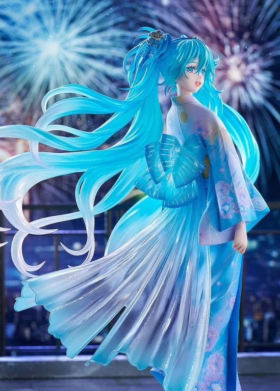Character Vocal Series - Scale Figure - Miku Hatsune (Music & Fire Works Ver.)