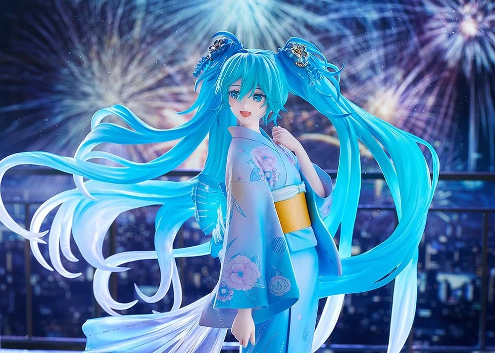 Character Vocal Series - Scale Figure - Miku Hatsune (Music & Fire Works Ver.)