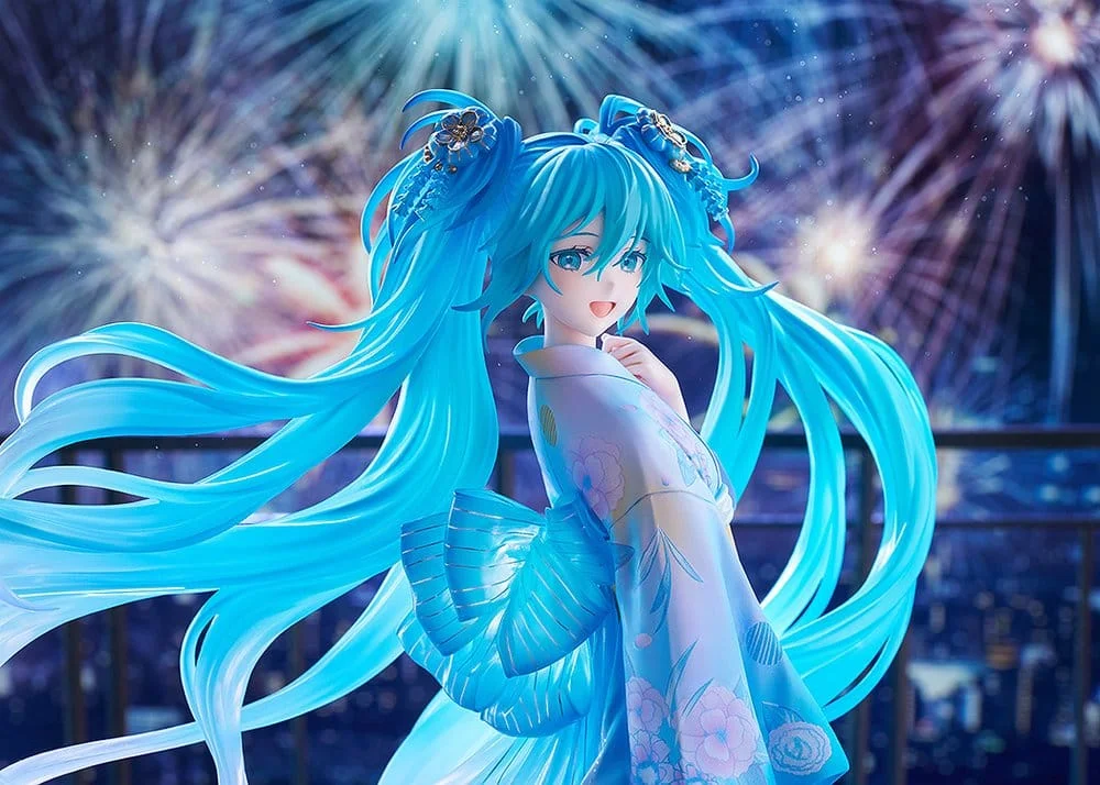 Character Vocal Series - Scale Figure - Miku Hatsune (Music & Fire Works Ver.)