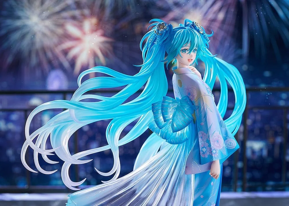 Character Vocal Series - Scale Figure - Miku Hatsune (Music & Fire Works Ver.)