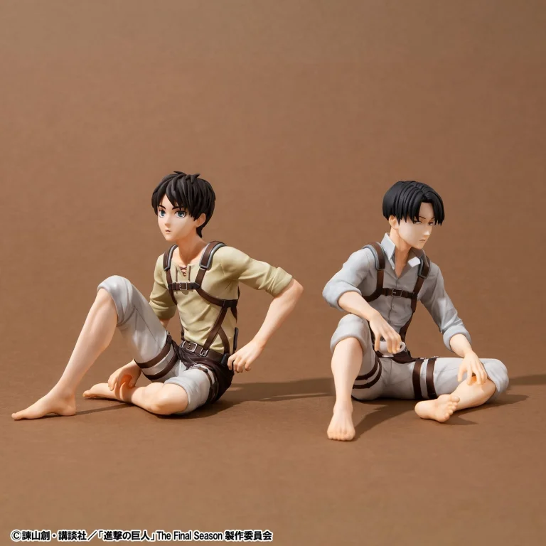 Attack on Titan - G.E.M. Series - Eren Yeager & Levi Ackerman (Palm Size) (Set)