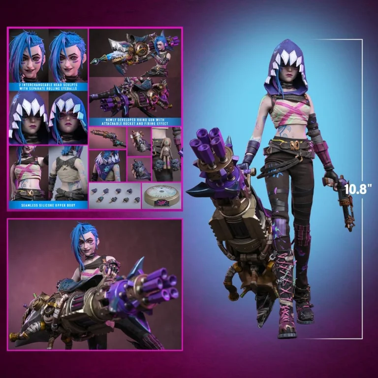 League of Legends - Scale Action Figure - Jinx (Fractured)