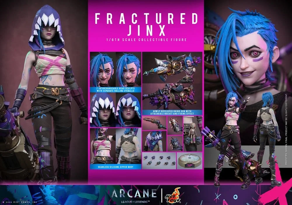 League of Legends - Scale Action Figure - Jinx (Fractured)