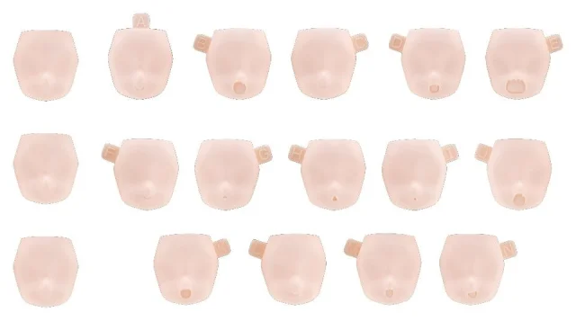 Produktbild zu Megami Device - Plastic Model Kit Zubeh&ouml;r - M.S.G 10 Face Set PUNI☆MOFU 01 (Skin Color B)