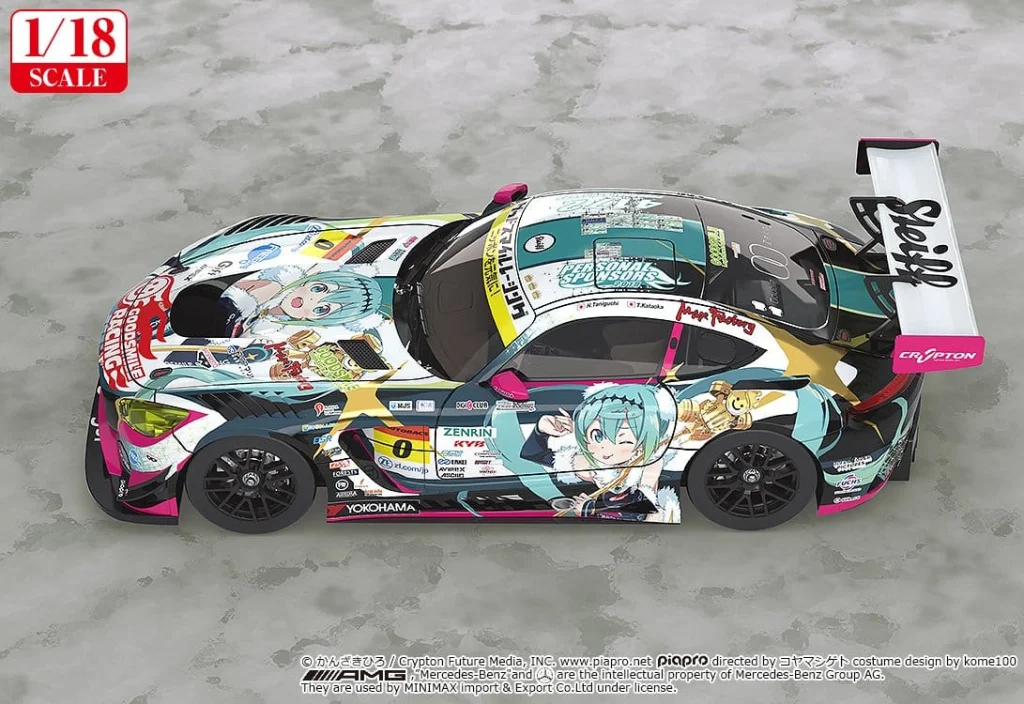 Character Vocal Series - Miniature Car - Good Smile Hatsune Miku AMG (2018 Final Race Ver.)