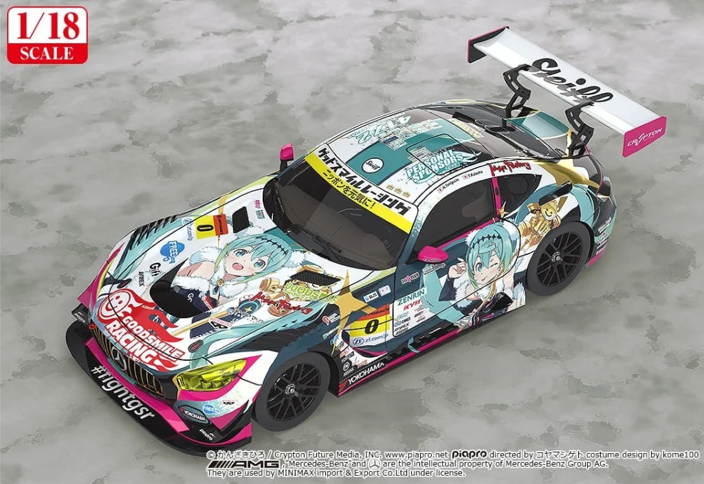 Character Vocal Series - Miniature Car - Good Smile Hatsune Miku AMG (2018 Final Race Ver.)