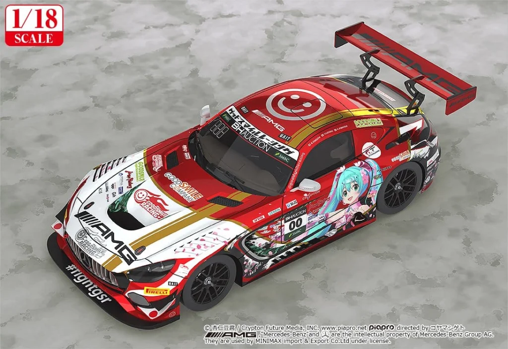 Character Vocal Series - Miniature Car - Good Smile Hatsune Miku AMG (2019 SUZUKA 10HOURS Ver.)