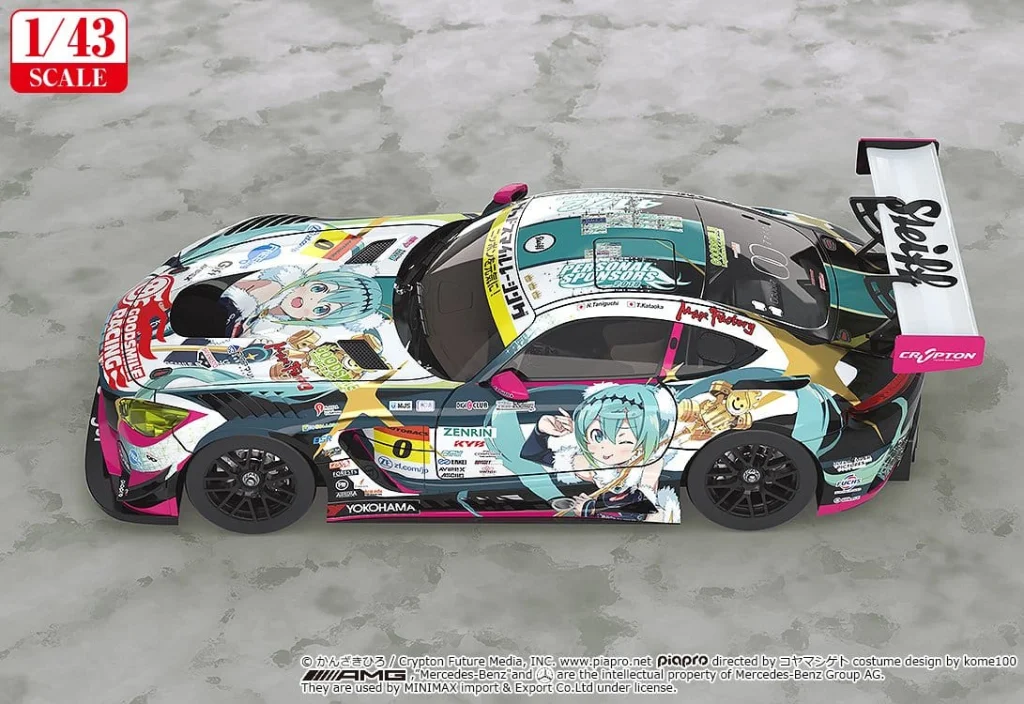 Character Vocal Series - Miniature Car - Good Smile Hatsune Miku AMG (2018 Final Race Ver.)