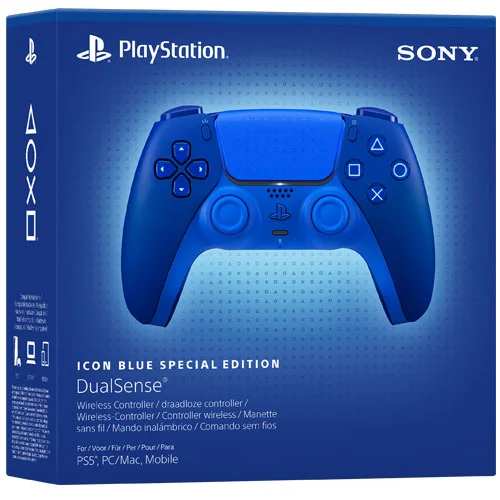 PlayStation 5 DualSense Wireless Controller (Icon Blue Special Edition)
