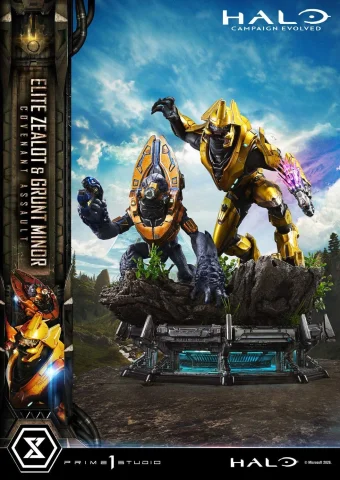 Produktbild zu Halo - Ultimate Premium Masterline - Elite Zealot & Grunt Minor (Covenant Assault) (Bonus)
