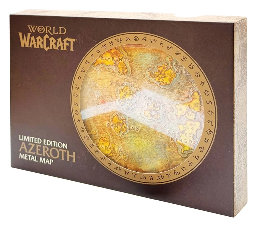 World of Warcraft - Metal Map - Azeroth (Limited Edition)